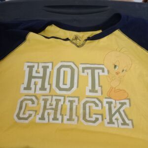 Y2K Tweety Bird Looney Tunes T-Shirt 19 XXL JR Jerry Leigh Baby Doll Hot Chick